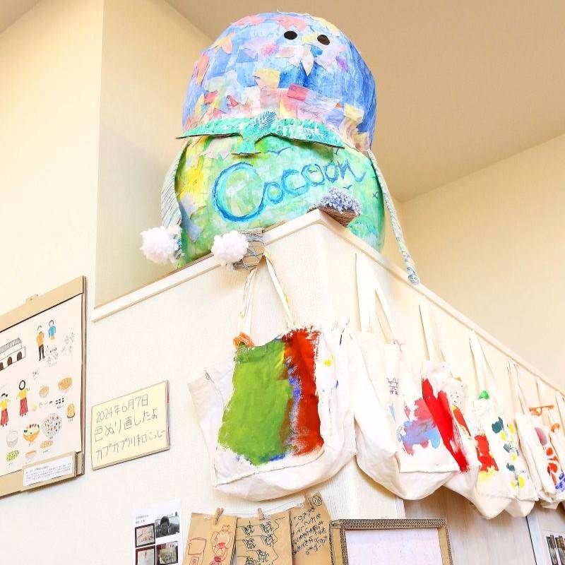 都筑区子育て支援センターPopolaサテライトでの展示 都筑区子育て支援センターPopolaサテライトでの展示